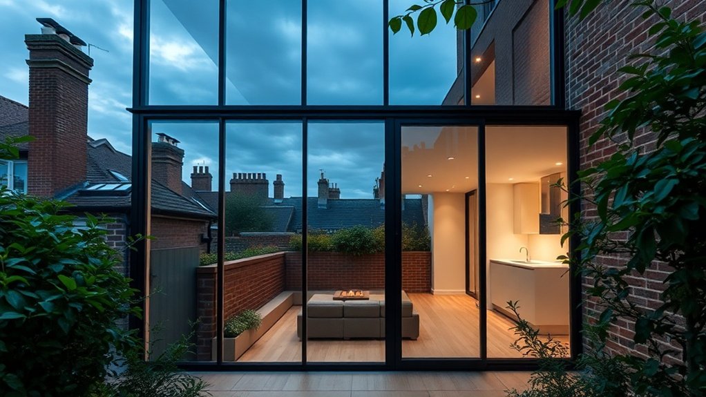 Glass Extension Walls Plumstead