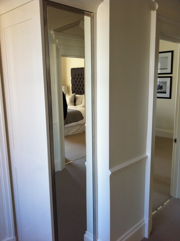 Full-length wardrobe mirror fitted in Plumstead home
